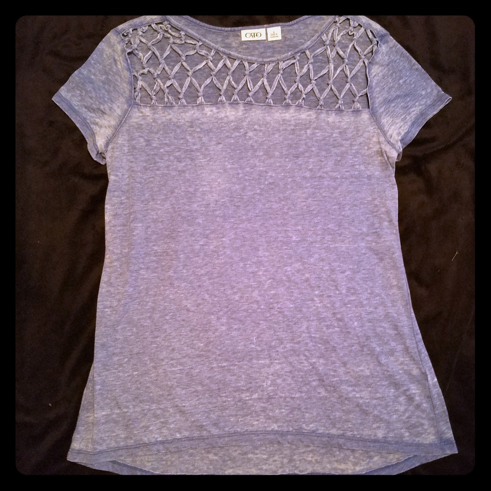 Cato, netted stylish tee
